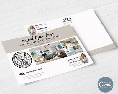 Open House Postcard Template