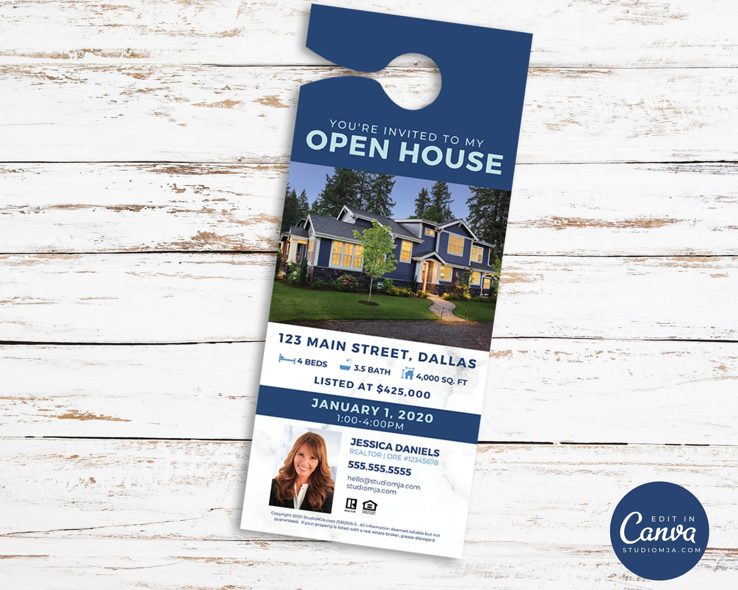 Real Estate Door Hanger | Open House