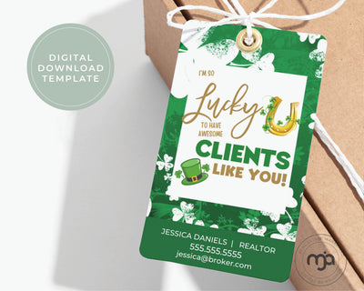 I'm So Lucky To Have You As a Client - St Patricks Day Pop By Gift Tag