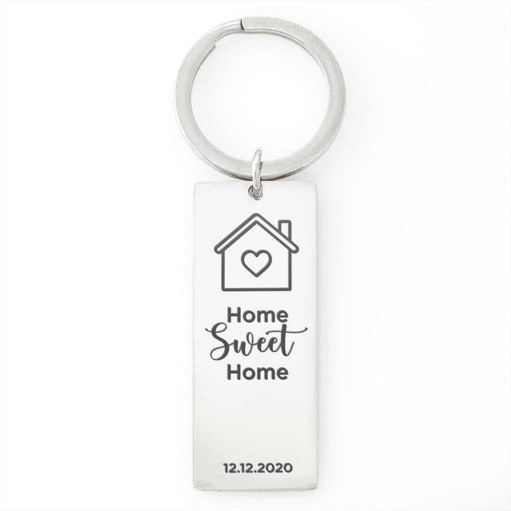 Home Sweet Home Personalized Keychain