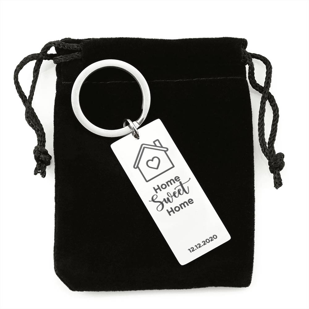 Home Sweet Home Personalized Keychain