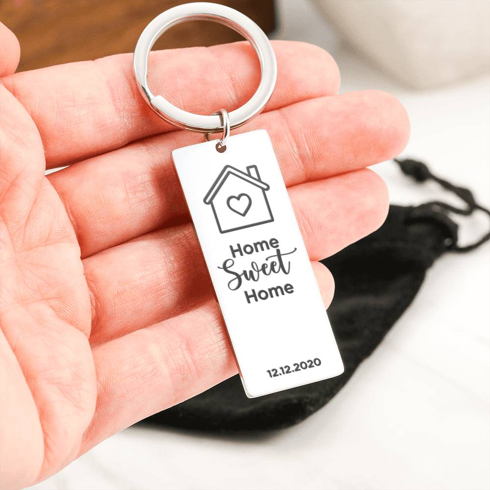 Home Sweet Home Personalized Keychain
