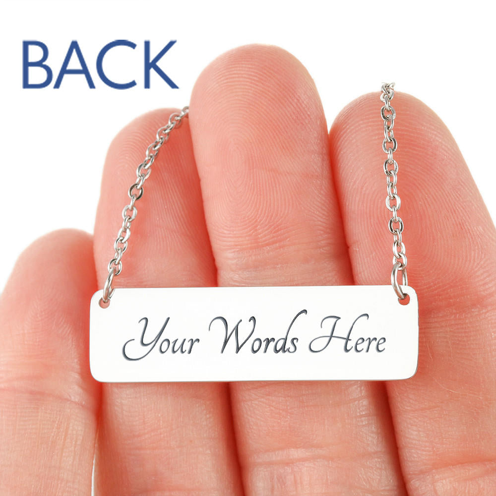 Homegirl Horizontal Plate Necklace - Realtor Gift