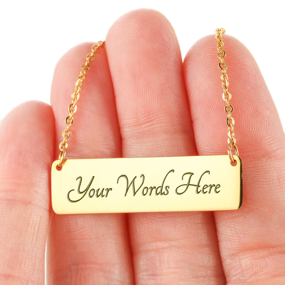 Homegirl Horizontal Plate Necklace - Realtor Gift