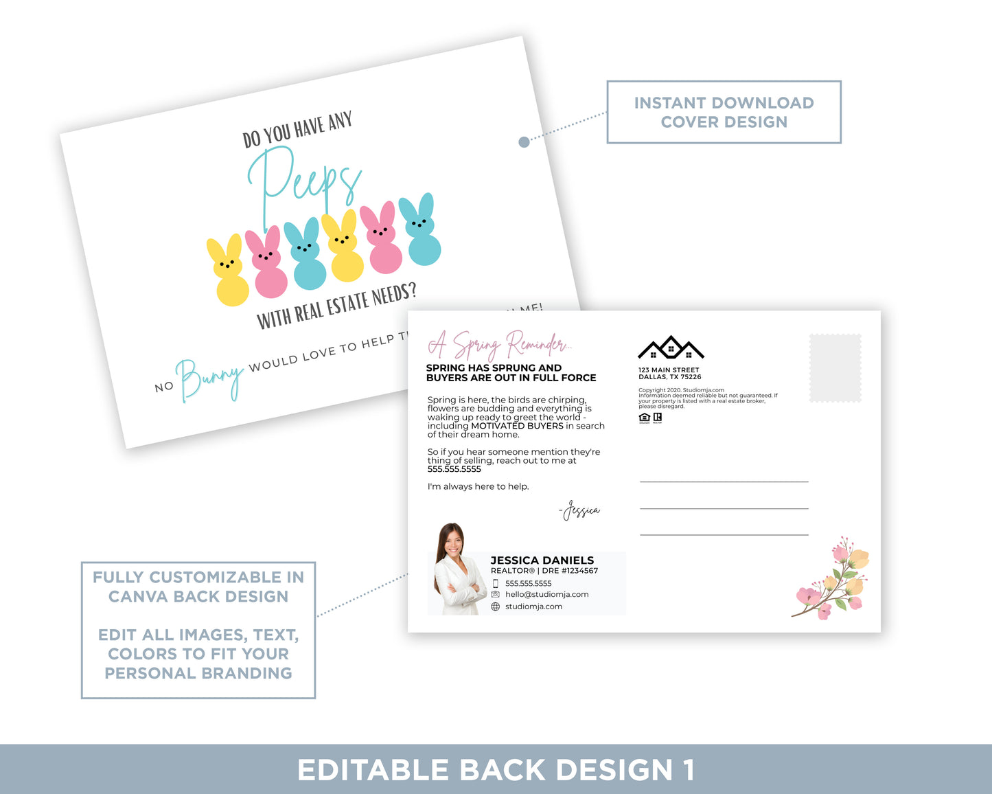 Do You Have Any Peeps 2 | Cute Real Estate Spring Postcard Download
