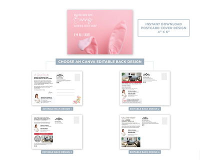 Do You Know Some Bunny Pink | Cute Real Estate Spring Postcard Download
