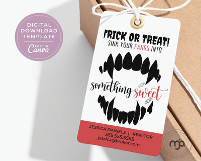 Sink Your Fangs Into Something Sweet - Pop By Gift Tag
