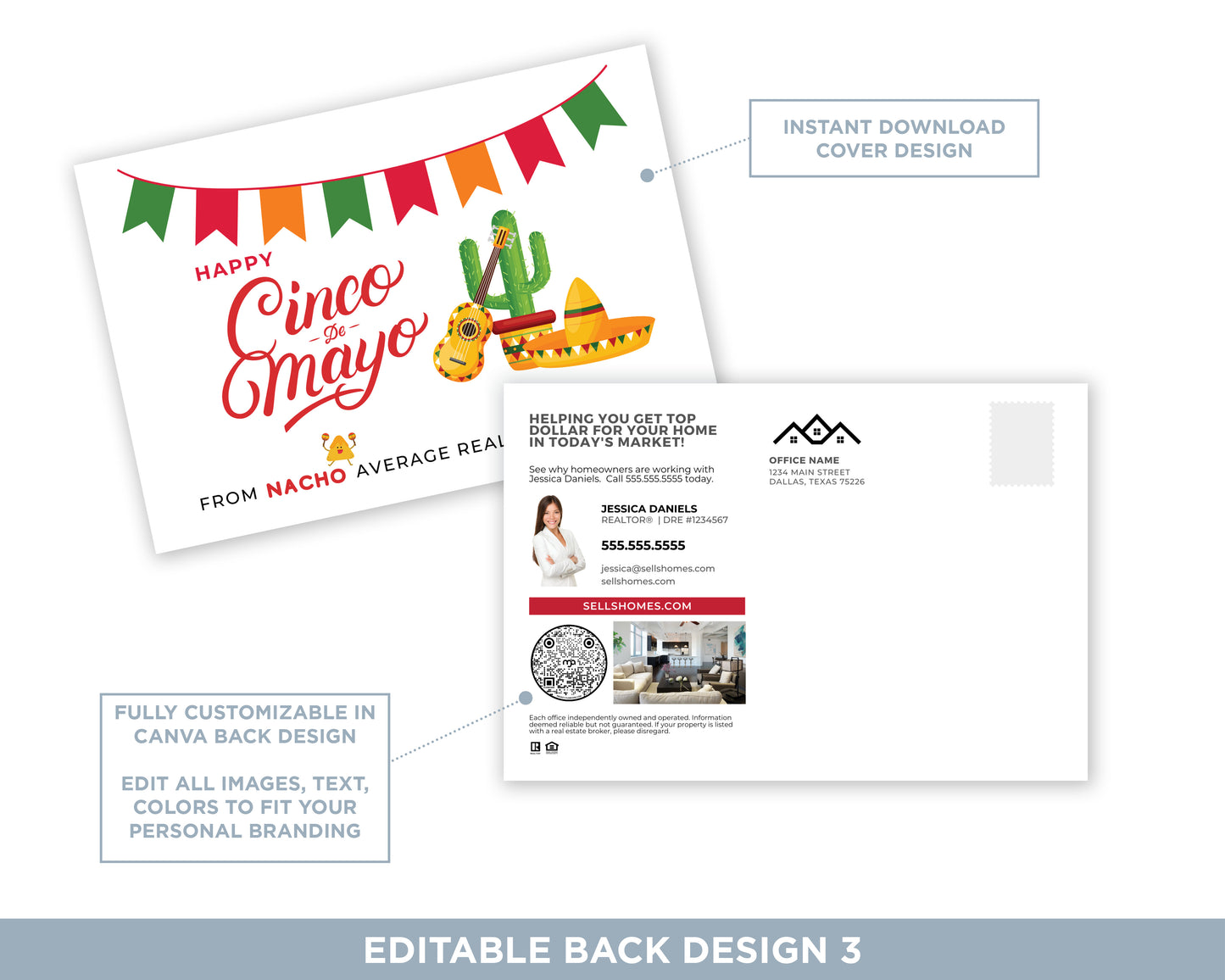 Happy Cinco De Mayo | Funny Real Estate Postcard Download