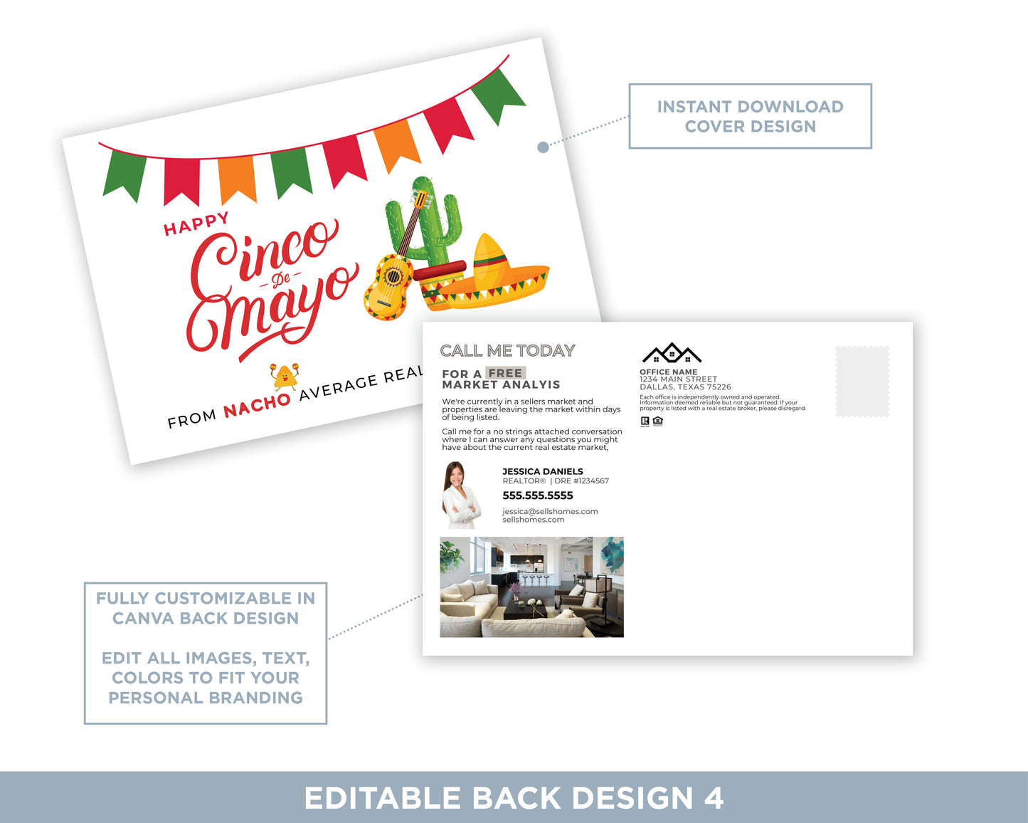 Happy Cinco De Mayo | Funny Real Estate Postcard Download