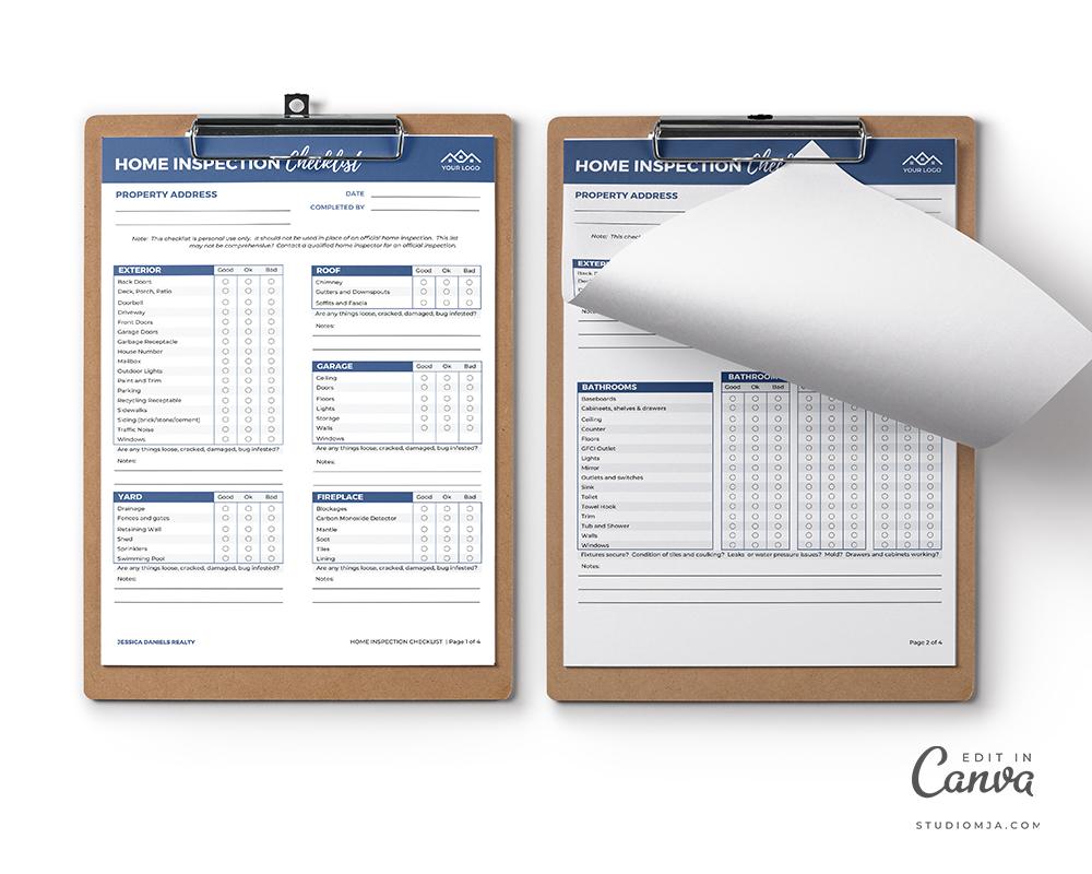 Home Inspection Checklist Template