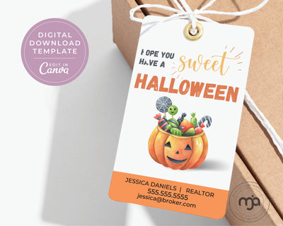 Hope You Have a Sweet Halloween - Halloween Pop By Gift Tag