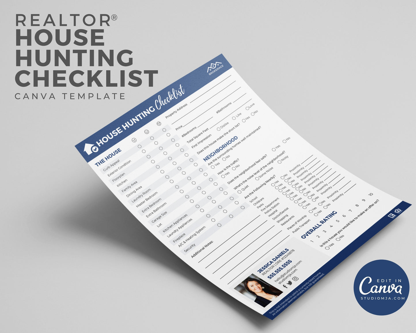 House Hunting Checklist Template