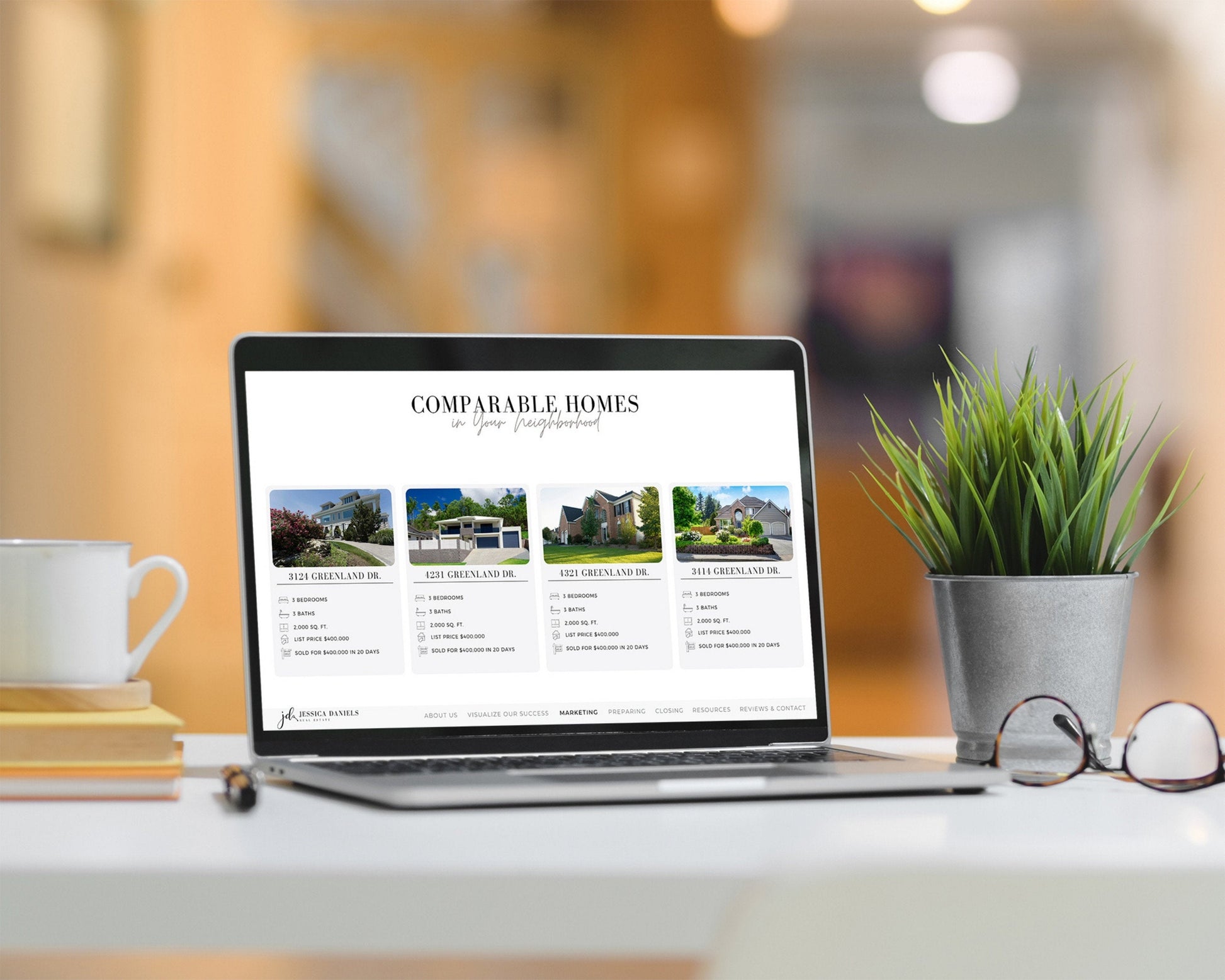 Real Estate Listing Presentation, Real Estate Marketing, Printable Seller Guide, Realtor Digital Listing Presentation, Canva, Download