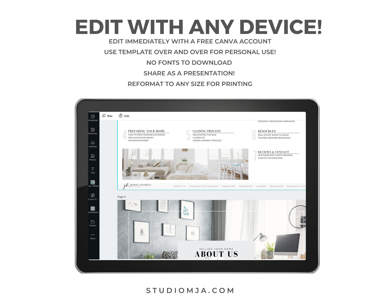 Real Estate Listing Presentation and Seller Guide Set Templates