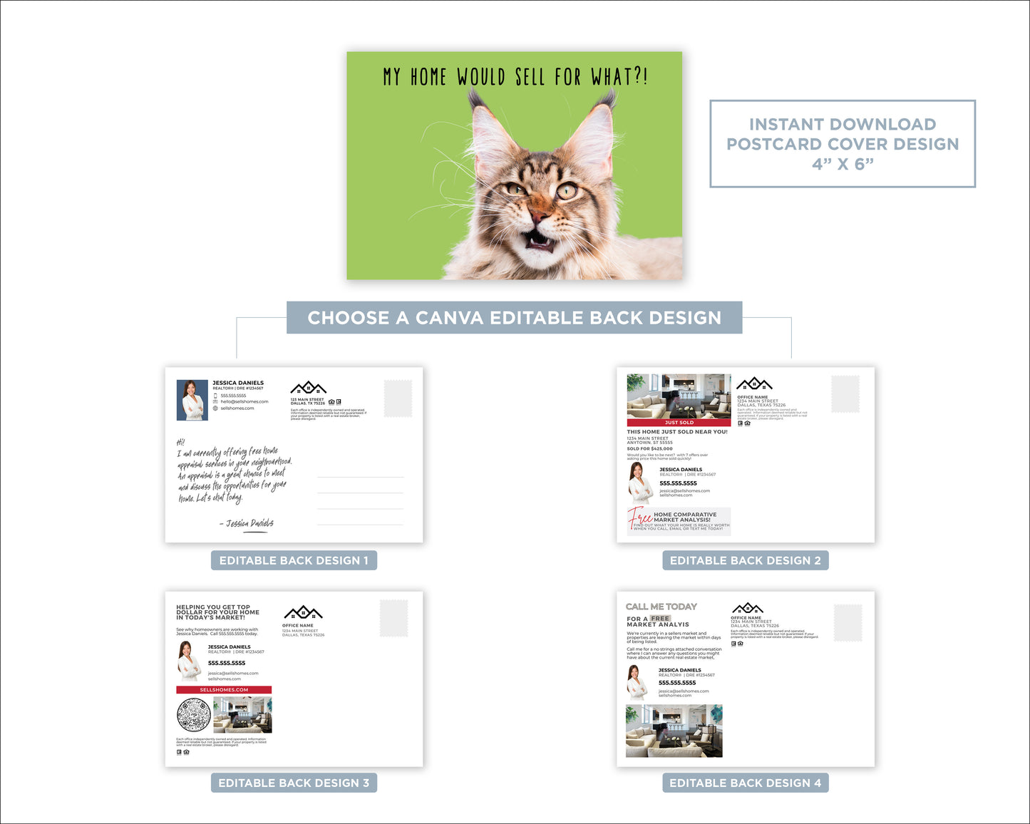 My Home Would Sell For What?! | Funny Real Estate Postcard Download