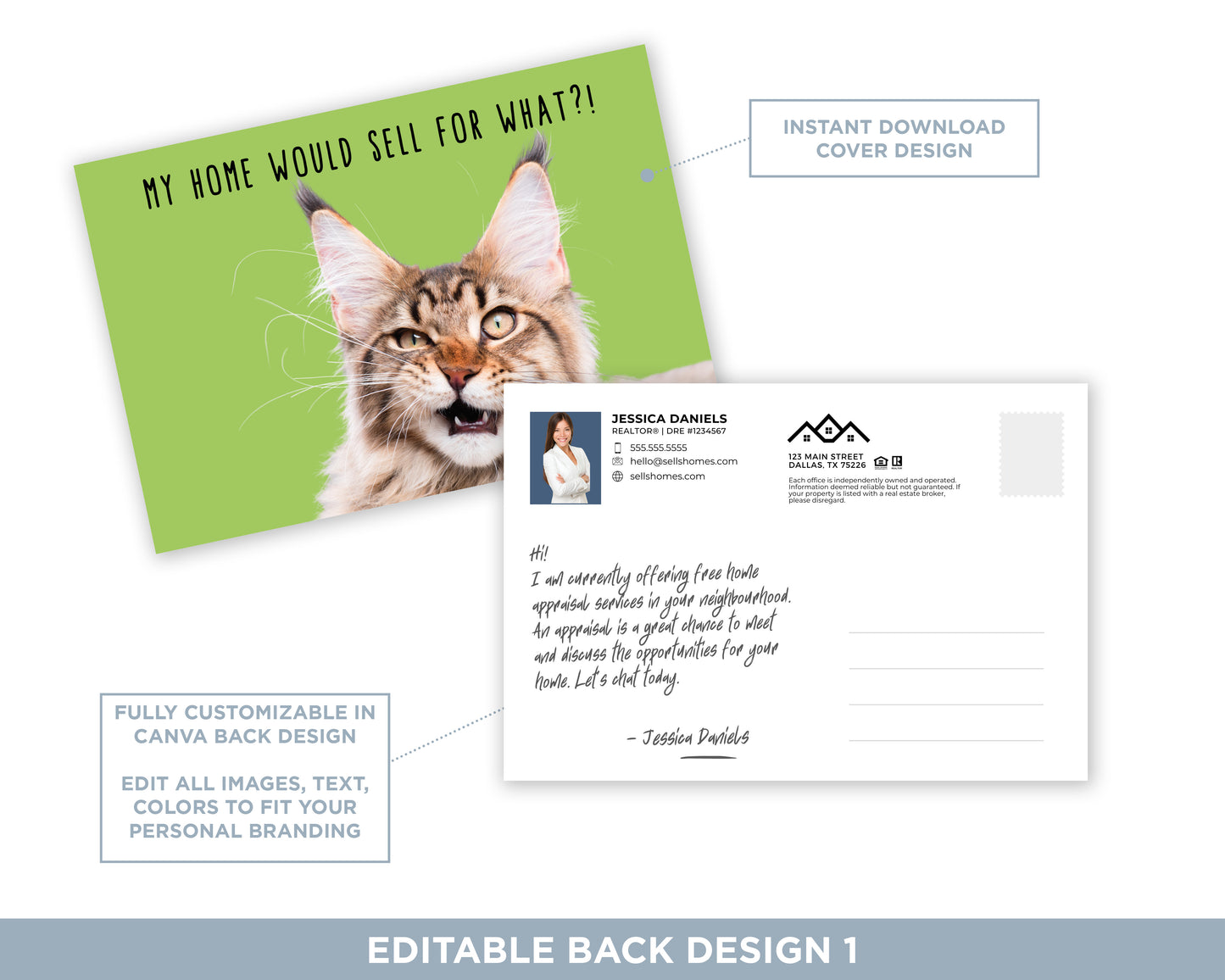 My Home Would Sell For What?! | Funny Real Estate Postcard Download