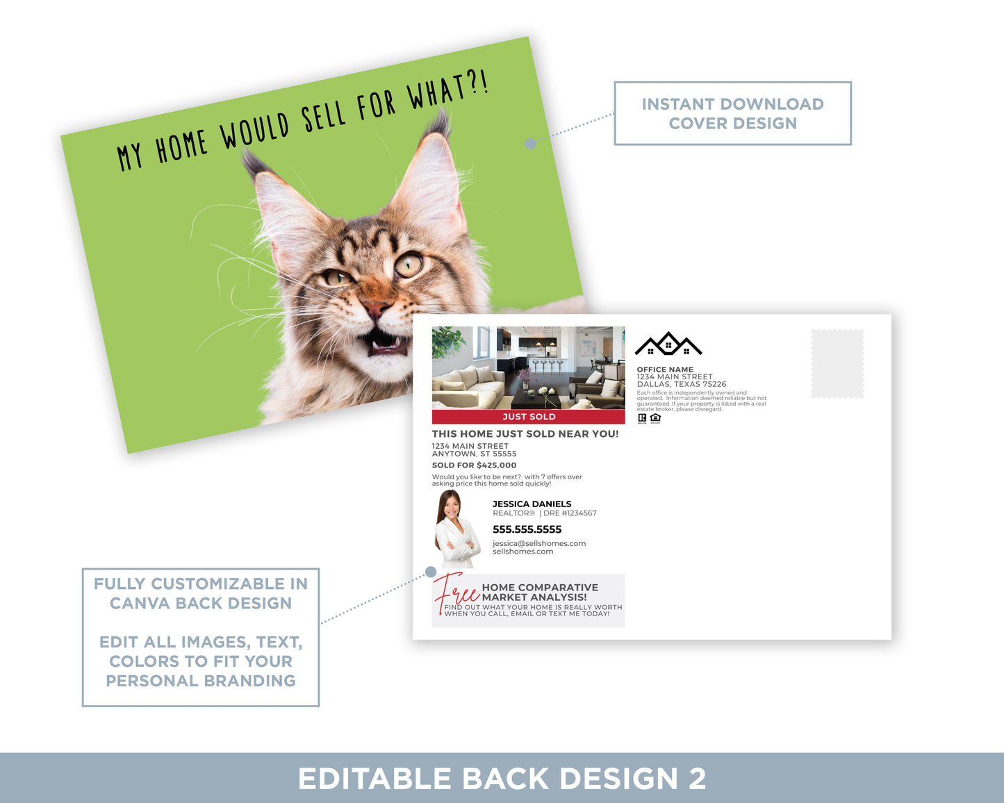 My Home Would Sell For What?! | Funny Real Estate Postcard Download