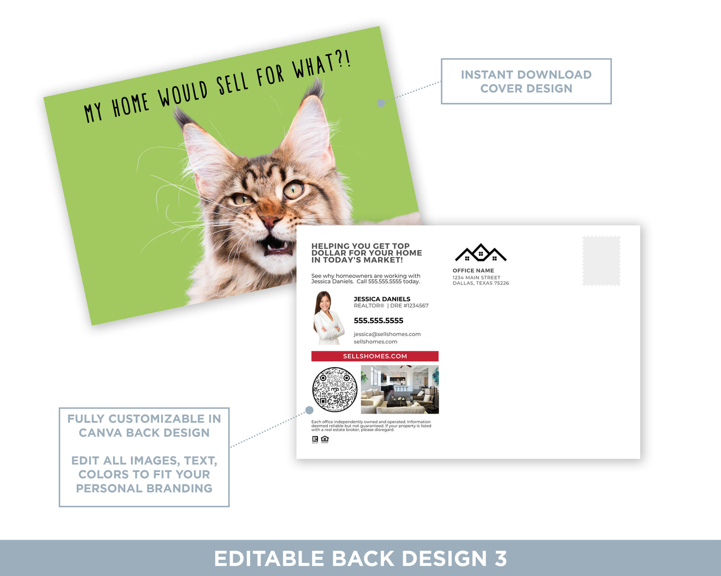 My Home Would Sell For What?! | Funny Real Estate Postcard Download