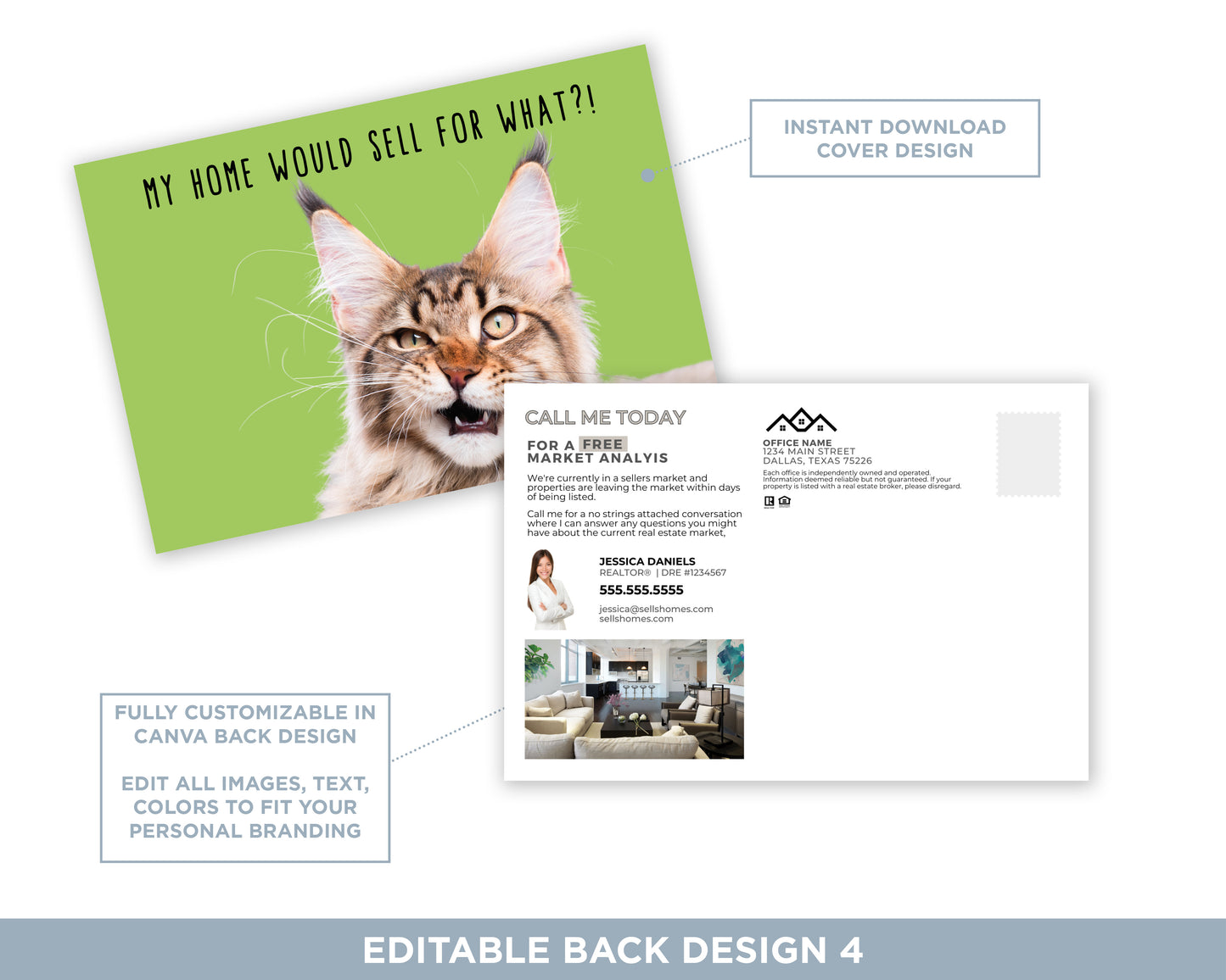 My Home Would Sell For What?! | Funny Real Estate Postcard Download