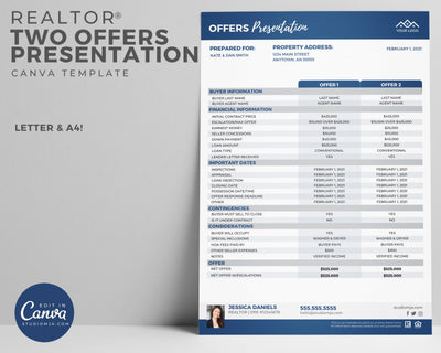 Two Offers Presentation | Real Estate Template