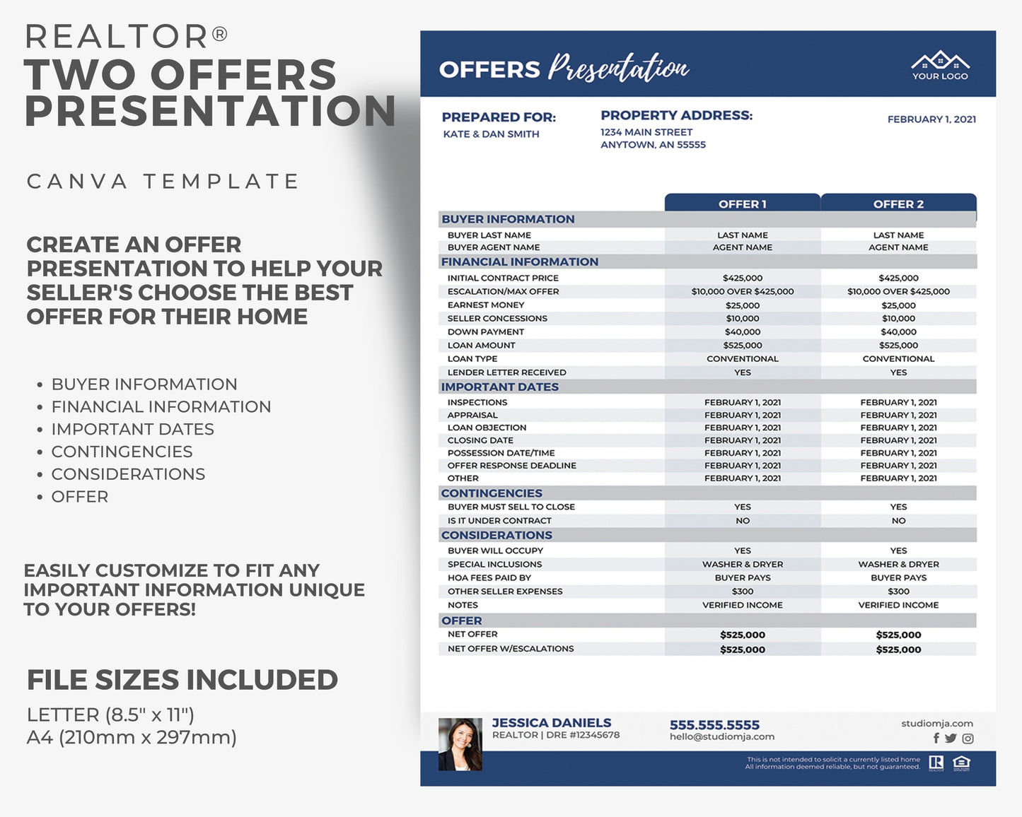 Two Offers Presentation | Real Estate Template