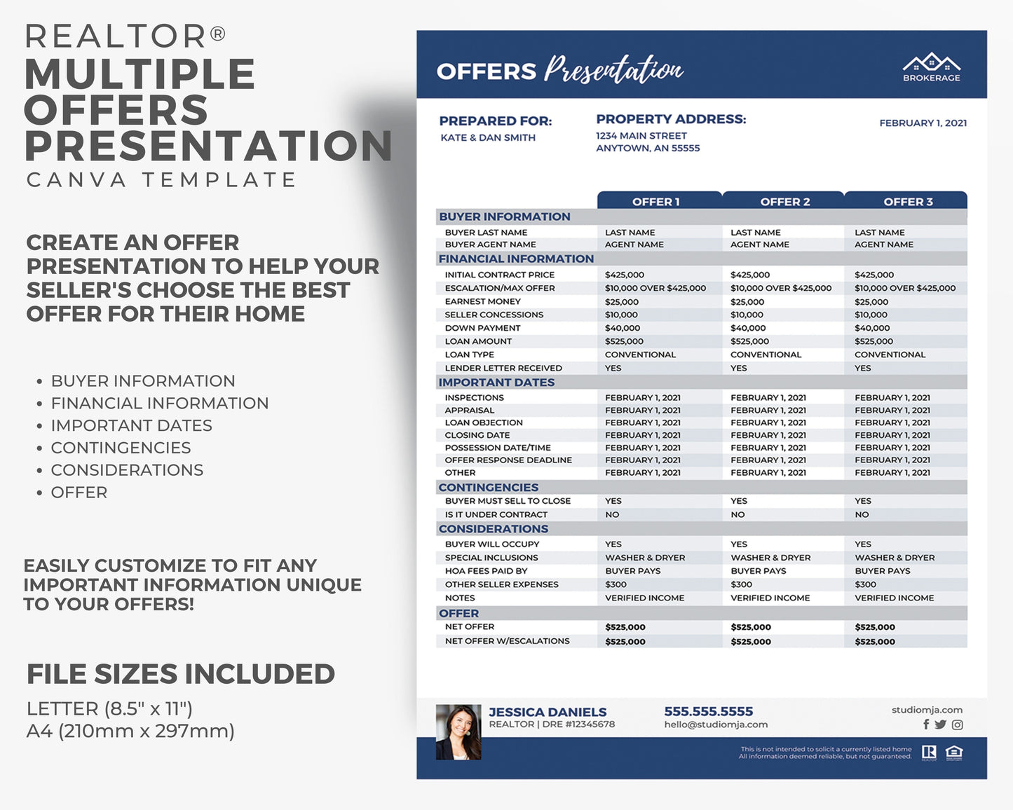 Multiple Offers Presentation | Real Estate Template