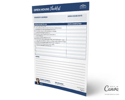 Open House Checklist Template