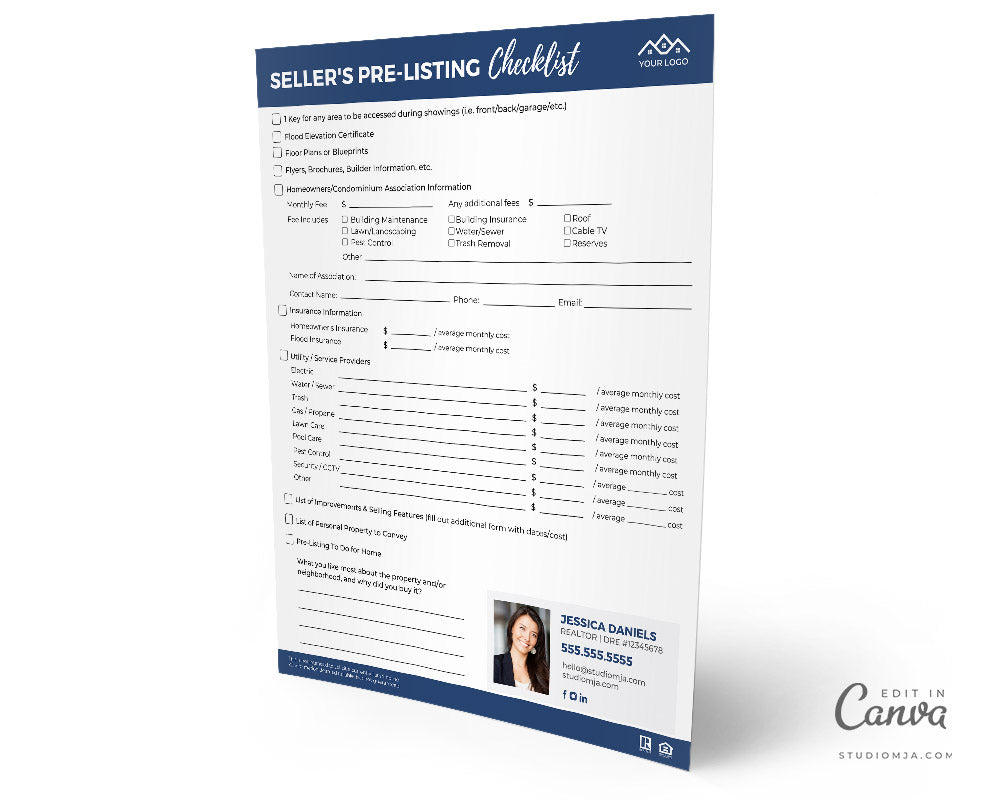 Seller Pre-Listing Checklist Template