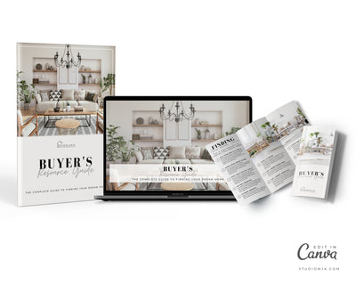Real Estate Buyer Guide Presentation and Brochure Set Templates