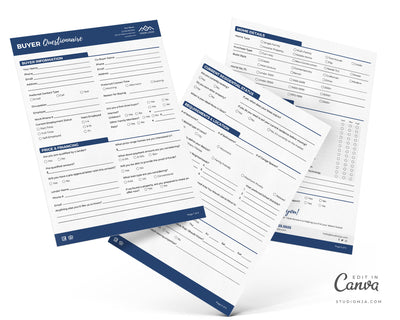Buyer Questionnaire Form | Real Estate Template