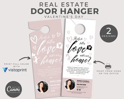 Real Estate Door Hanger | Ready To Fall In Love With a New Home