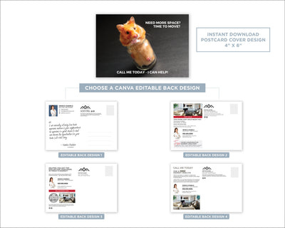 Need More Space | Funny Real Estate Referral Postcard Download