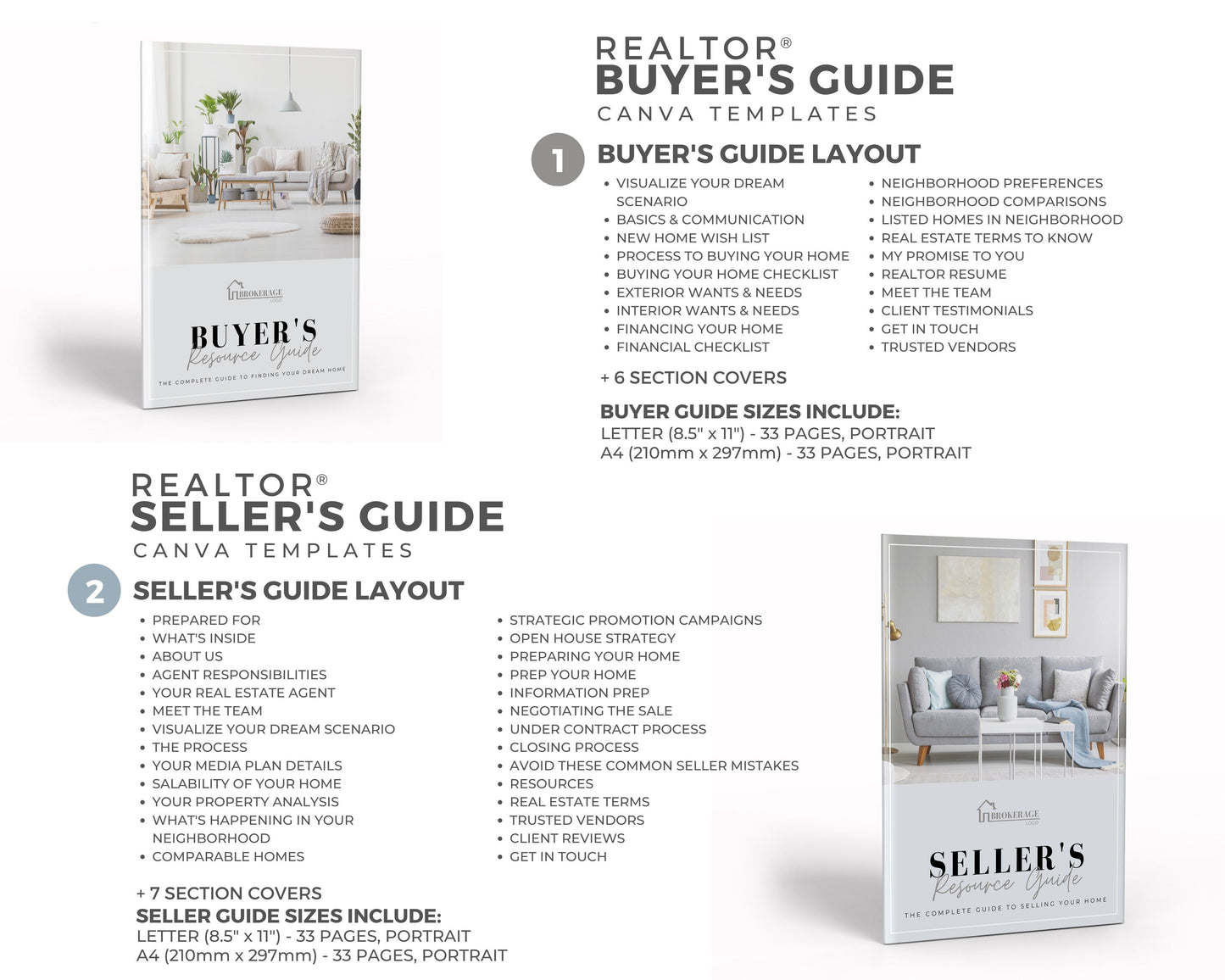 Buyer and Seller Guide Set | Real Estate Template