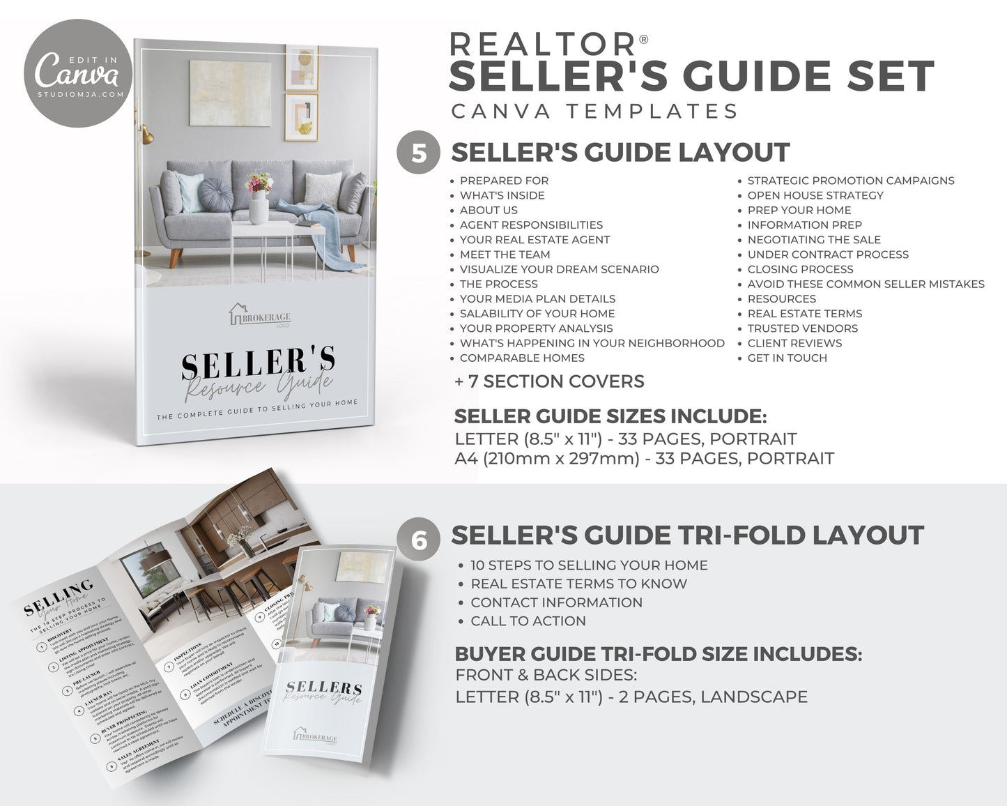 Real Estate Seller Buyer Guide Complete Set Templates