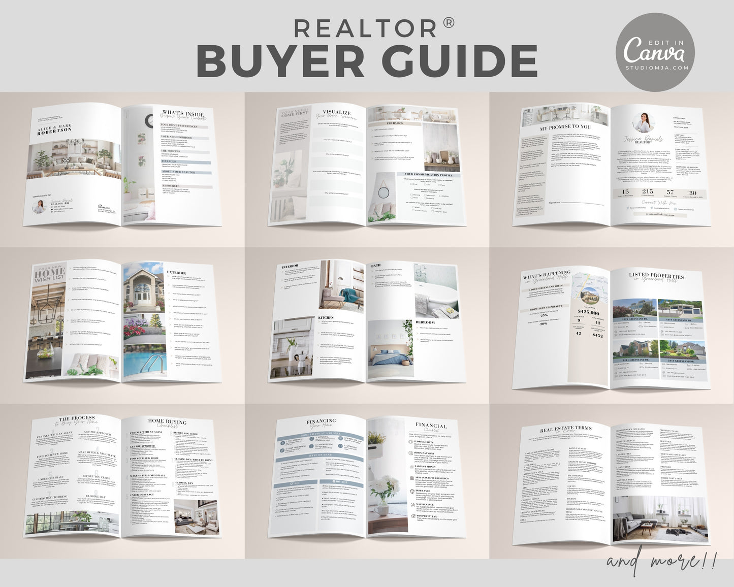 Real Estate Guide and Presentation Set Templates