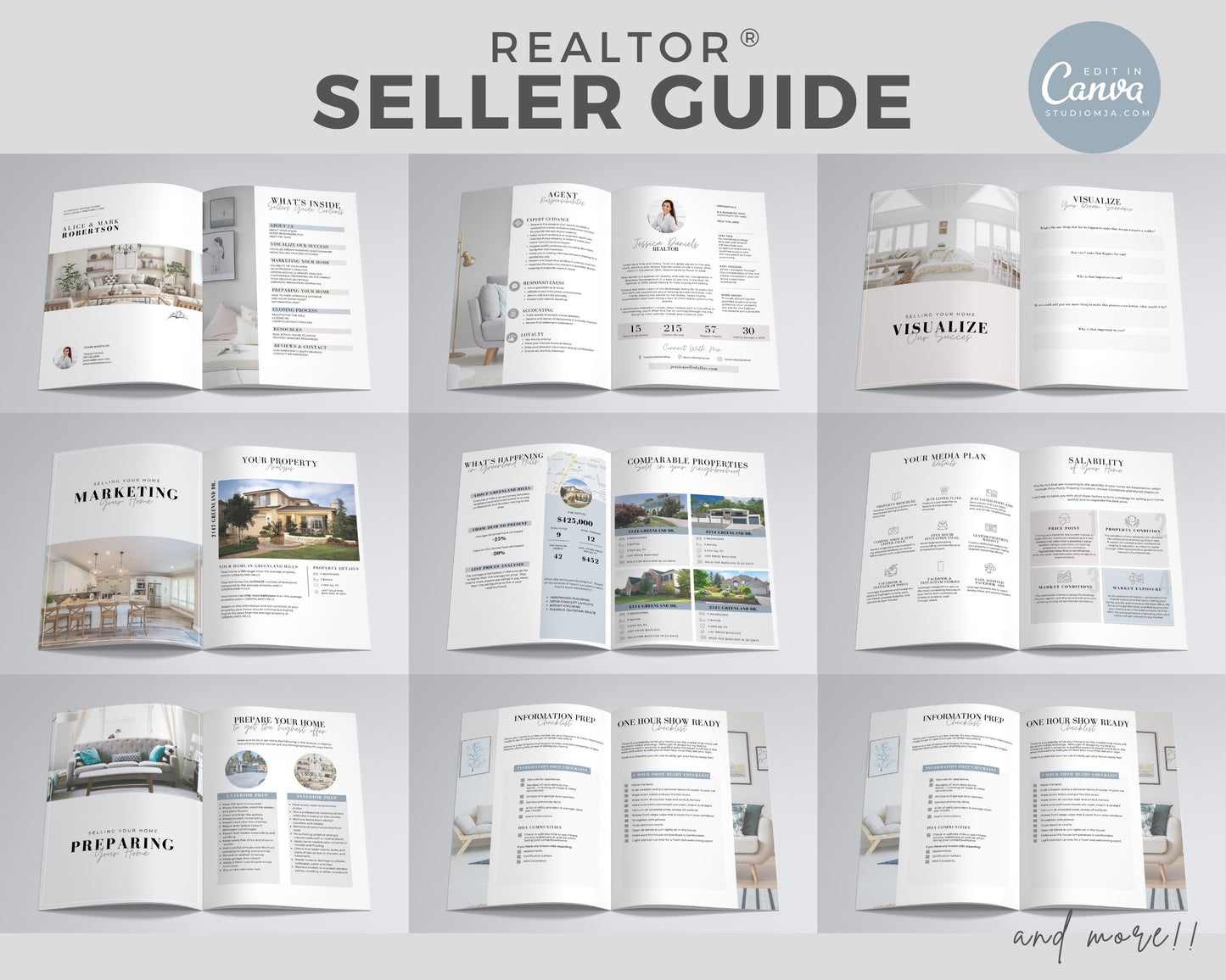 Real Estate Guide and Presentation Set Templates