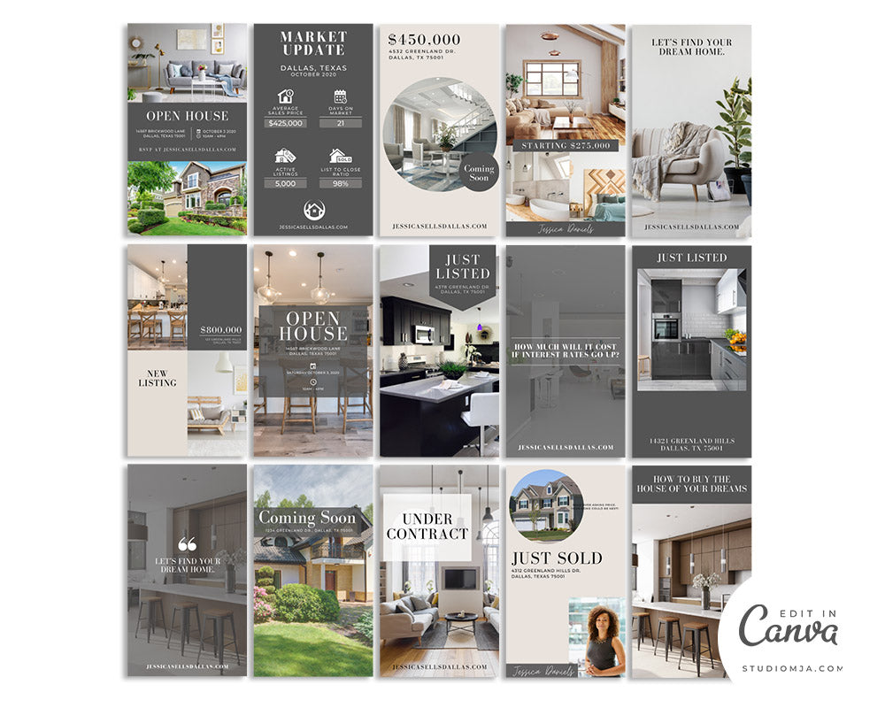 Instagram Story Templates | Real Estate Social Media Template