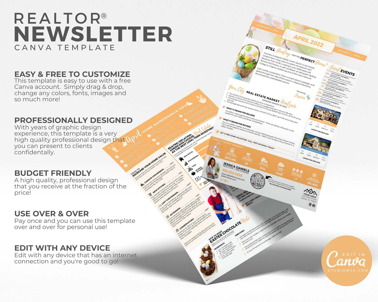 Realtor Newsletter Template | April 2022