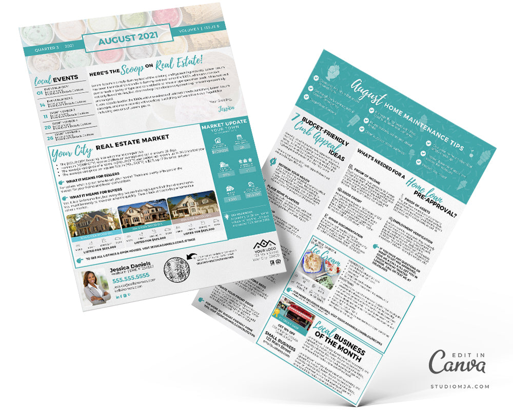 Realtor Newsletter Template - August