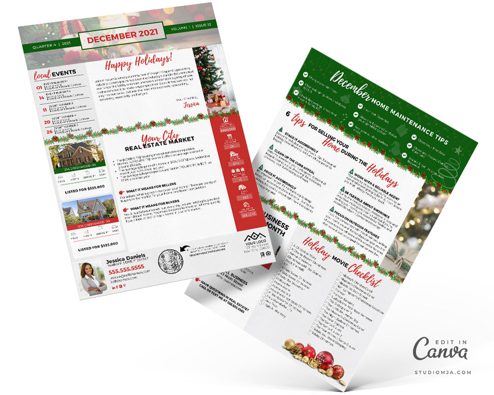 Realtor Newsletter Template - December