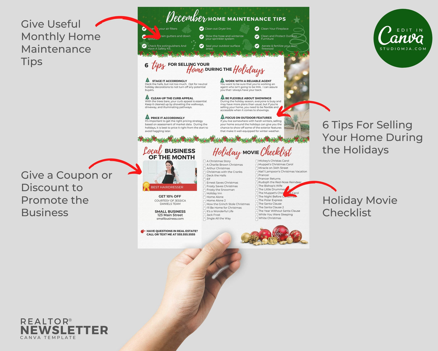 Realtor Newsletter Template - December