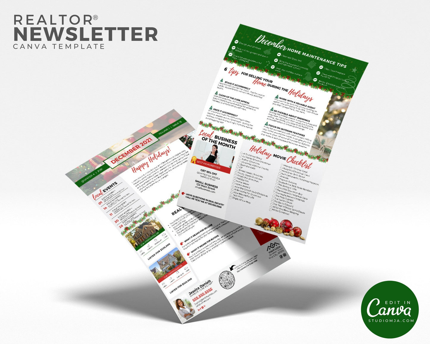 Realtor Newsletter Template - December