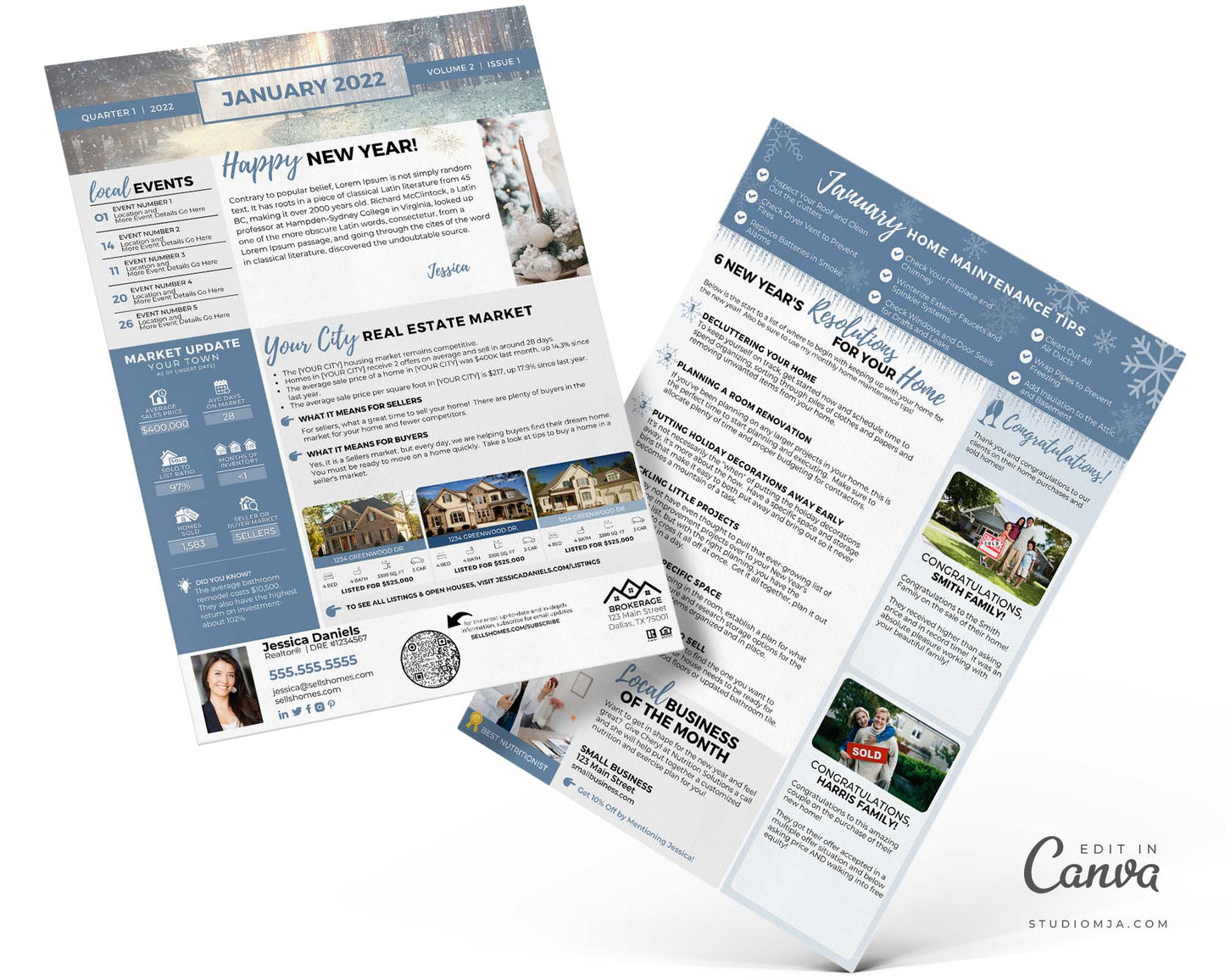 Realtor Newsletter Template | January 2022