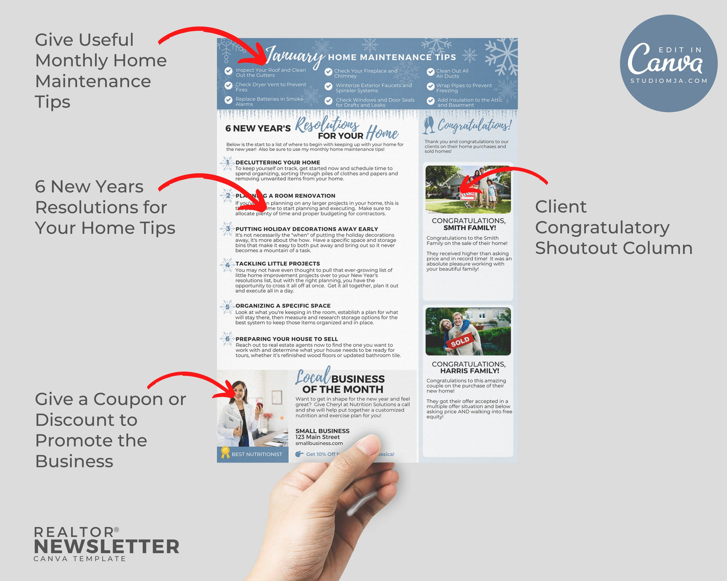 Realtor Newsletter Template | January 2022