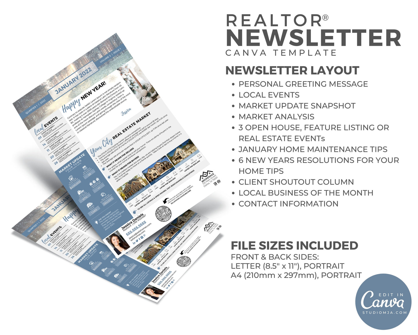Realtor Newsletter Template | January 2022