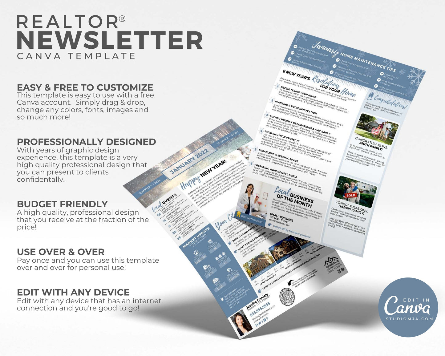 Realtor Newsletter Template | January 2022