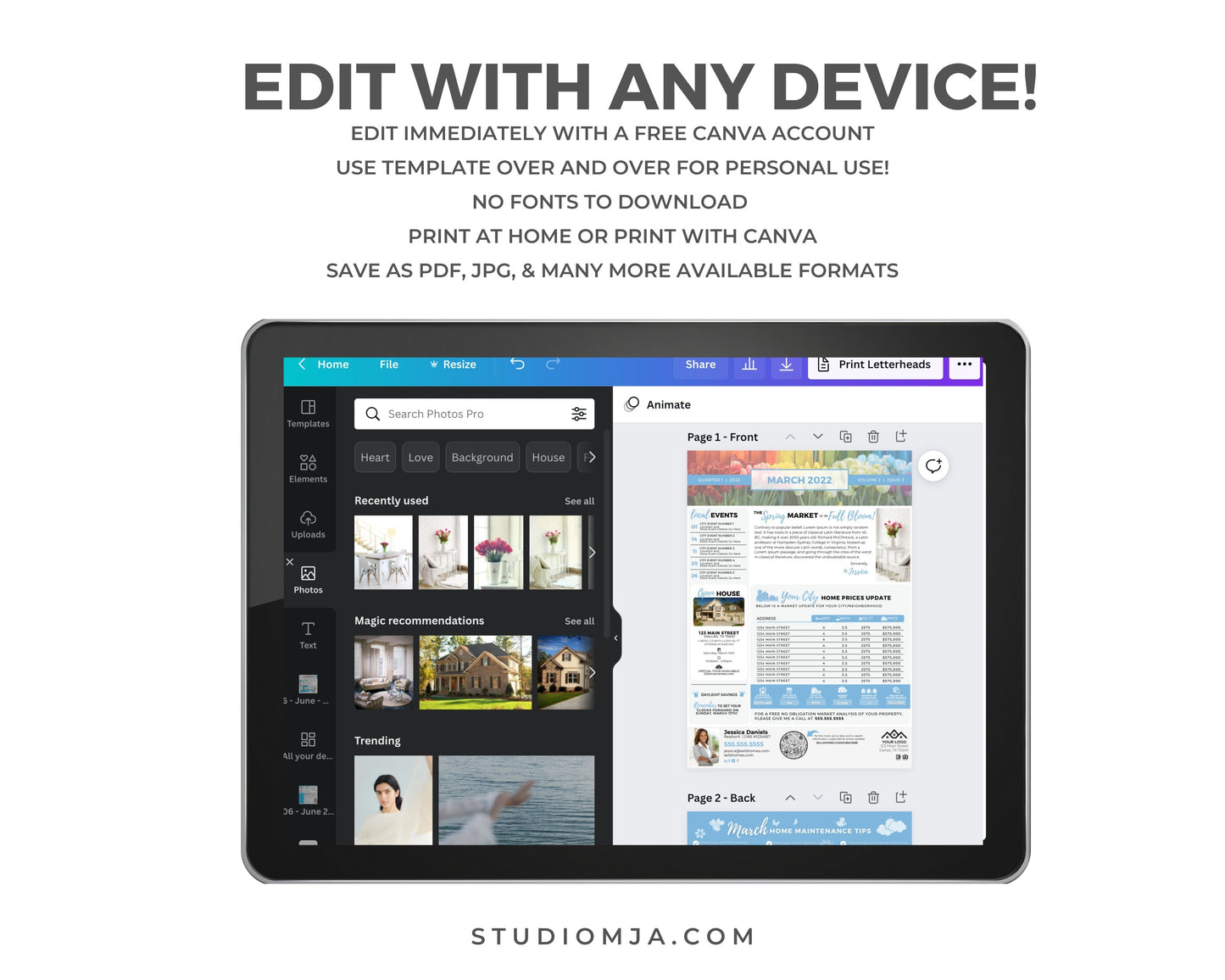 Realtor Newsletter Template | March 2022