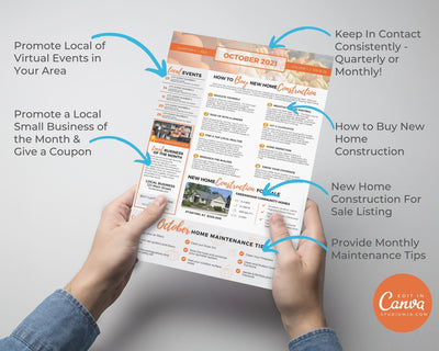 Realtor Newsletter Template - October - Bifold