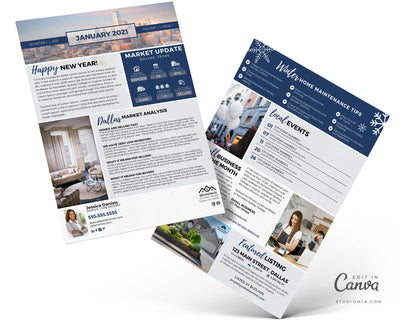 Realtor Newsletter Template - January
