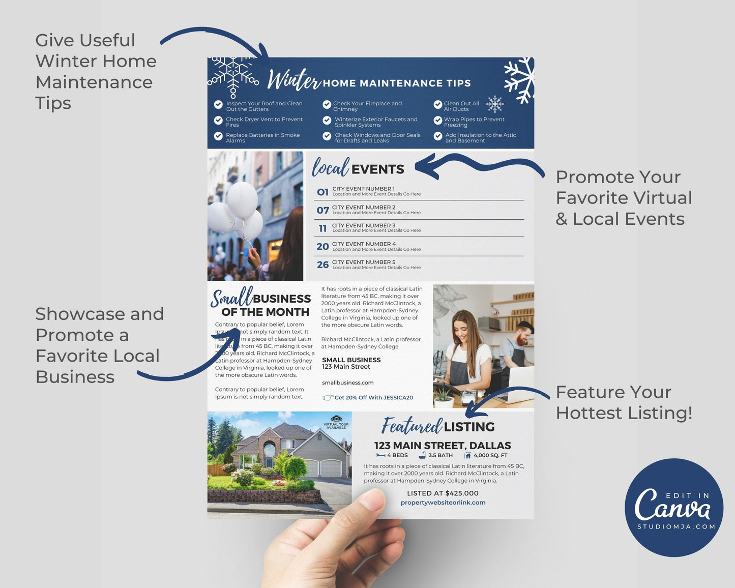 Realtor Newsletter Template - January